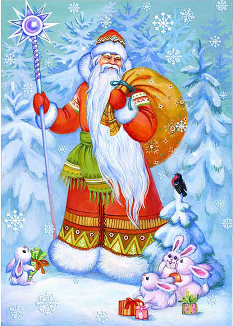 Красивые открытки с днем рождения Деда Мороза