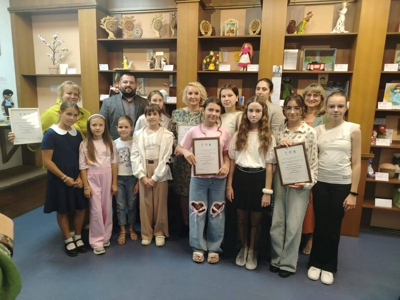 Работы маленьких мастериц из Дворца культуры «Россия» представлены на выставке.