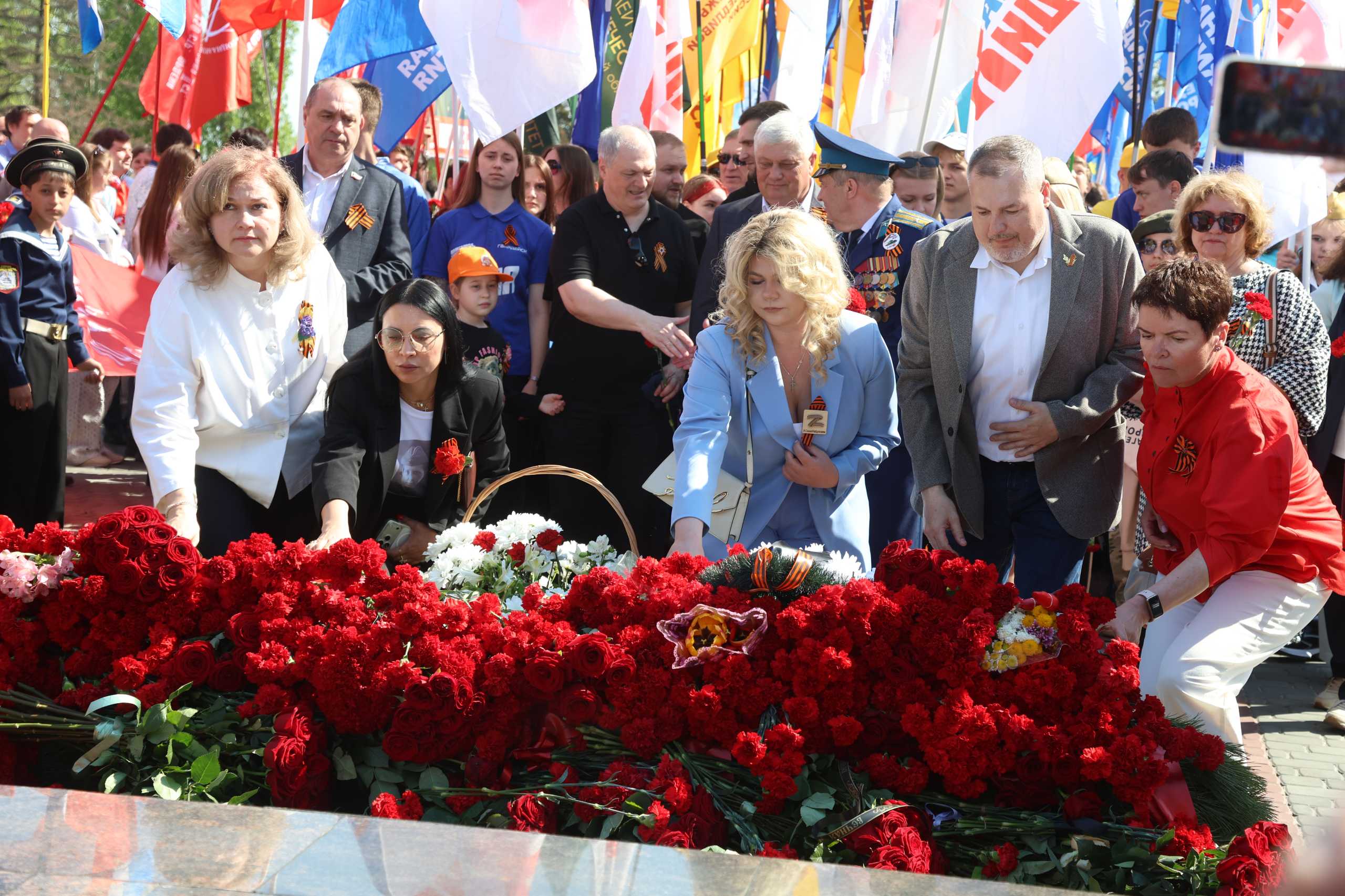 Торжественные мероприятия, посвящённые 81-й годовщине Победы, проходят на Соколовой горе.