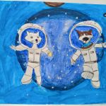 Глазунов Илья, Саратовская область, Вольский район, р.п. Сенной. Руководитель - Глазунова Е.А. Название работы: «Белка и Стрелка». Диплом III степени.