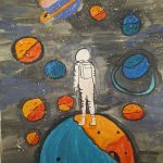 Верхова Алина, Саратовская область, р.п. Базарный Карабулак, государственное бюджетное учреждение дополнительного образования «Базарно-Карабулакская детская школа искусств». Руководитель - Дементьева Н.А. Название работы: «Космонавт». Диплом II степени