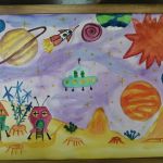 Адамов Семен, Саратовская область, Вольский район, с. Куриловка. Руководитель - Дворцова Н.М. Название работы: «Далекая Галактика». Диплом III степени.