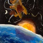 Костычев Егор, Саратовская область, г. Маркс. Руководитель - Рожкова Т.И. Название работы: «Кот-космонавт». Диплом II степени.