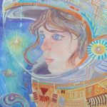 Краснихина Алёна, Саратовская область, г. Петровск, муниципальное учреждение культуры «Централизованная клубная система Петровского муниципального района Саратовской области», «Народная студия» изостудия «Начало». Руководитель - Тюлина В. А. Название работы: «Гостья из будущего».
Диплом I степени.