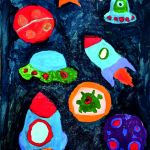 Солодкая Полина, Саратовская область, г. Энгельс, муниципальное бюджетное учреждение «Дом культуры «Искра» муниципального образования город Энгельс Энгельсского муниципального района Саратовской области», любительское объединение «Мир красок». Руководитель – Мосина М.В. Название работы: «В глубинах космоса». Диплом III степени.